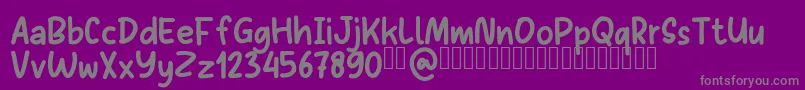Czcionka Sans Andreas Bold Demo – szare czcionki na fioletowym tle