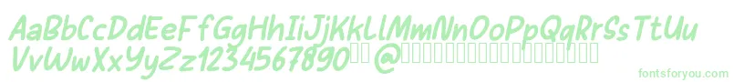 Sans Andreas BoldItalic Demo Font – Green Fonts