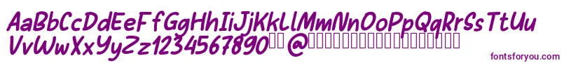 Sans Andreas BoldItalic Demo Font – Purple Fonts