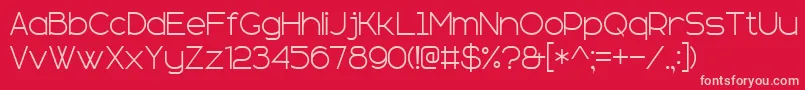 fuente sans serif plus 7 – Fuentes Rosadas Sobre Fondo Rojo