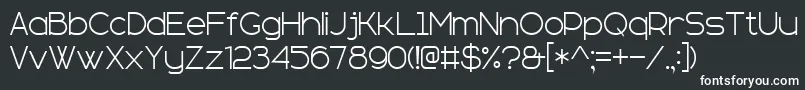 Шрифт sans serif plus 7 – белые шрифты