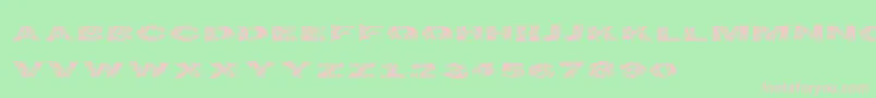 Flametime Font – Pink Fonts on Green Background