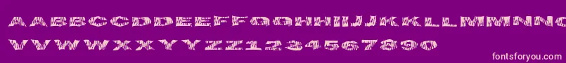 Flametime Font – Pink Fonts on Purple Background