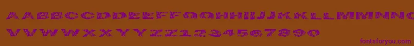 Flametime Font – Purple Fonts on Brown Background