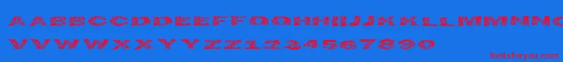 Flametime Font – Red Fonts on Blue Background