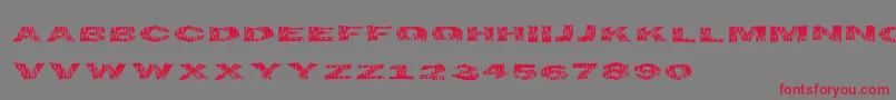 Flametime Font – Red Fonts on Gray Background