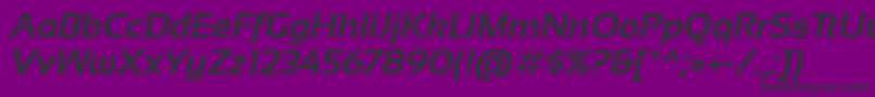 Sansation Bold Italic Font – Black Fonts on Purple Background