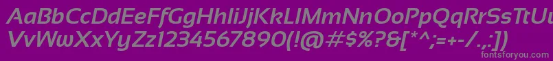 Sansation Bold Italic Font – Gray Fonts on Purple Background