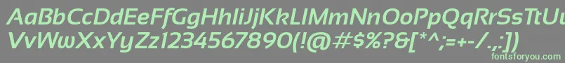 fuente Sansation Bold Italic – Fuentes Verdes Sobre Fondo Gris