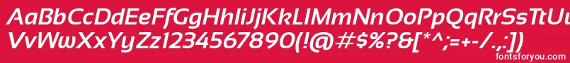 fuente Sansation Bold Italic – Fuentes Blancas Sobre Fondo Rojo