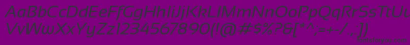 fuente Sansation Italic – Fuentes Negras Sobre Fondo Morado