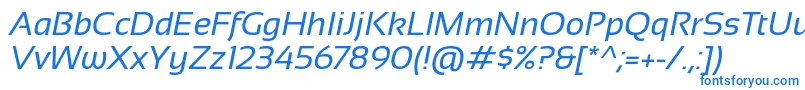 Sansation Italic-fontti – siniset fontit