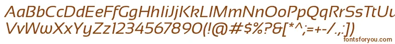 Шрифт Sansation Italic – коричневые шрифты