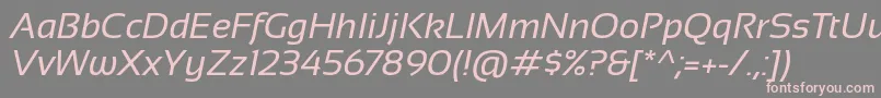 fuente Sansation Italic – Fuentes Rosadas Sobre Fondo Gris