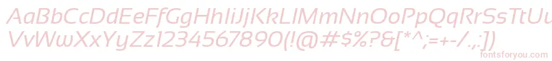 Sansation Italic-Schriftart – Rosa Schriften
