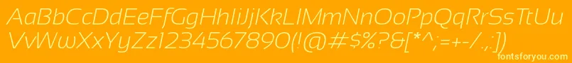 Más sobre la fuente Sansation Light Italic fuente Sansation Light Italic – Fuentes Amarillas Sobre Fondo Naranja