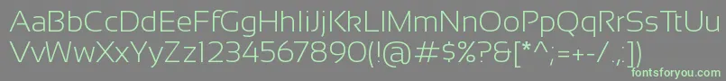 More about Sansation Light Font Sansation Light Font – Green Fonts on Gray Background