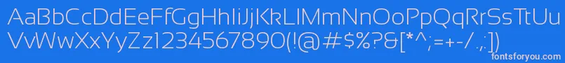 More about Sansation Light Font Sansation Light Font – Pink Fonts on Blue Background