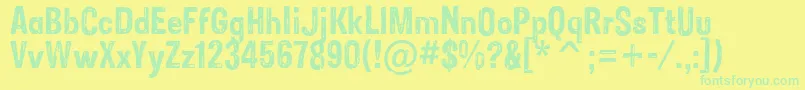 Lisätietoja SansCulottes-fontista SansCulottes-fontti – vihreät fontit keltaisella taustalla