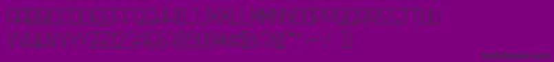 SANSI Font – Black Fonts on Purple Background