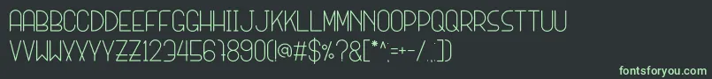 Шрифт SANSI – зелёные шрифты на чёрном фоне