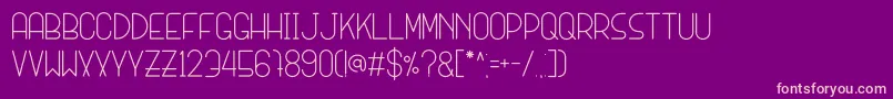 SANSI Font – Pink Fonts on Purple Background