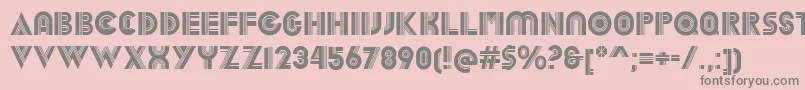 DekalRegular Font – Gray Fonts on Pink Background
