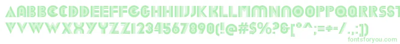 DekalRegular-Schriftart – Grüne Schriften