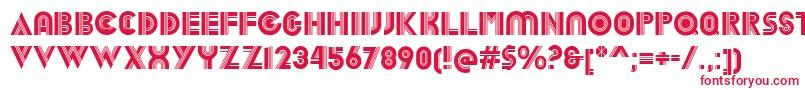 DekalRegular Font – Red Fonts on White Background