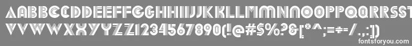 DekalRegular Font – White Fonts on Gray Background