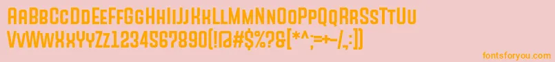 SANSON Font by Situjuh 7NTypes Font – Orange Fonts on Pink Background