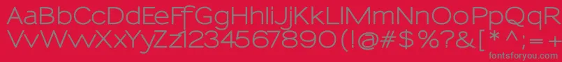 Sansumi Bold Font – Gray Fonts on Red Background