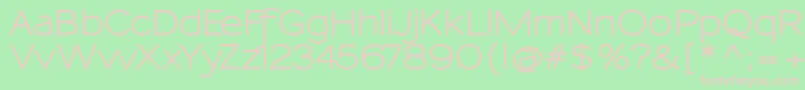 Sansumi Bold Font – Pink Fonts on Green Background
