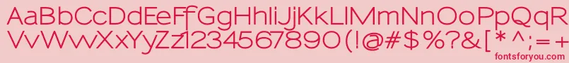 Sansumi Bold Font – Red Fonts on Pink Background