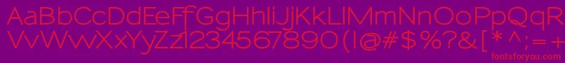 Sansumi Bold Font – Red Fonts on Purple Background
