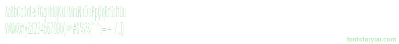 Weitere Informationen zur SantanaXtraCondensed-Schriftart SantanaXtraCondensed-Schriftart – Grüne Schriften auf weißem Hintergrund