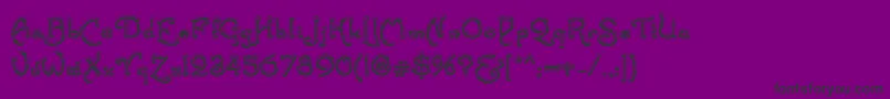 SantasSleighFull Deluxe Font – Black Fonts on Purple Background