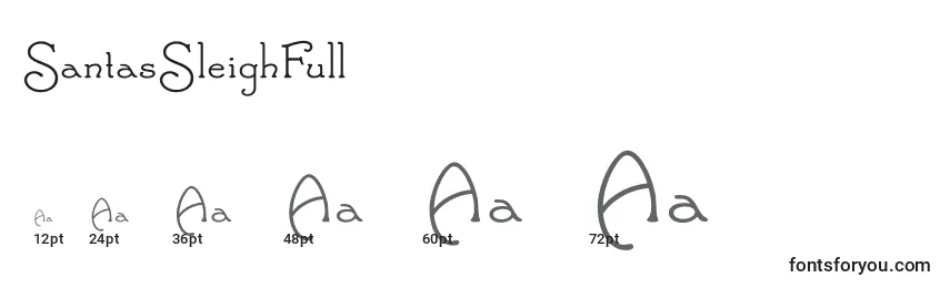 Размеры шрифта SantasSleighFull (139641)