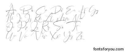 Шрифт Santeria Signature
