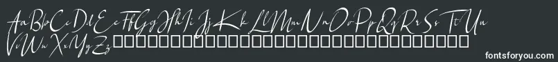 Santiago Font – White Fonts on Black Background