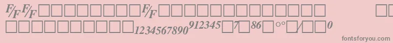 TmsfeBolditalic Font – Gray Fonts on Pink Background