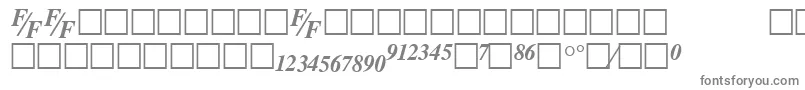 Шрифт TmsfeBolditalic – серые шрифты на белом фоне