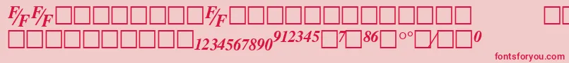 TmsfeBolditalic Font – Red Fonts on Pink Background
