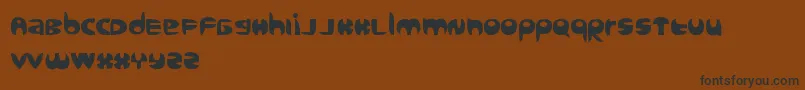 Sanz query Font – Black Fonts on Brown Background