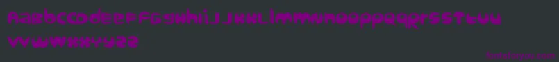 Sanz query Font – Purple Fonts on Black Background