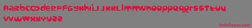 Sanz query Font – Red Fonts on Gray Background