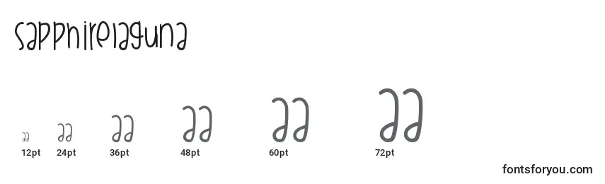 Размеры шрифта SapphireLaguna (139652)