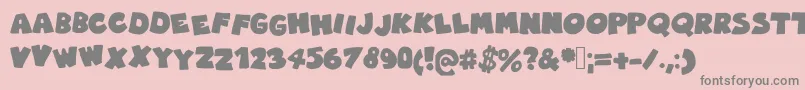 Robingraffitifilledin Font – Gray Fonts on Pink Background