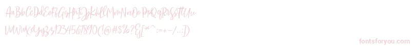 Sarmilla Script-Schriftart – Rosa Schriften