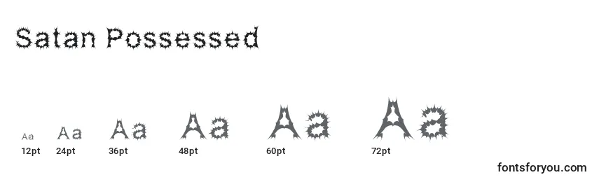 Satan Possessed Font Sizes